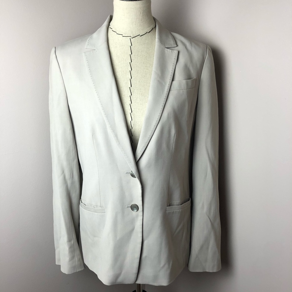 Ann Taylor Beige Dress Blazer Career Wear Size 8